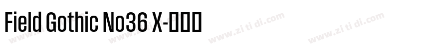 Field Gothic No36 X字体转换